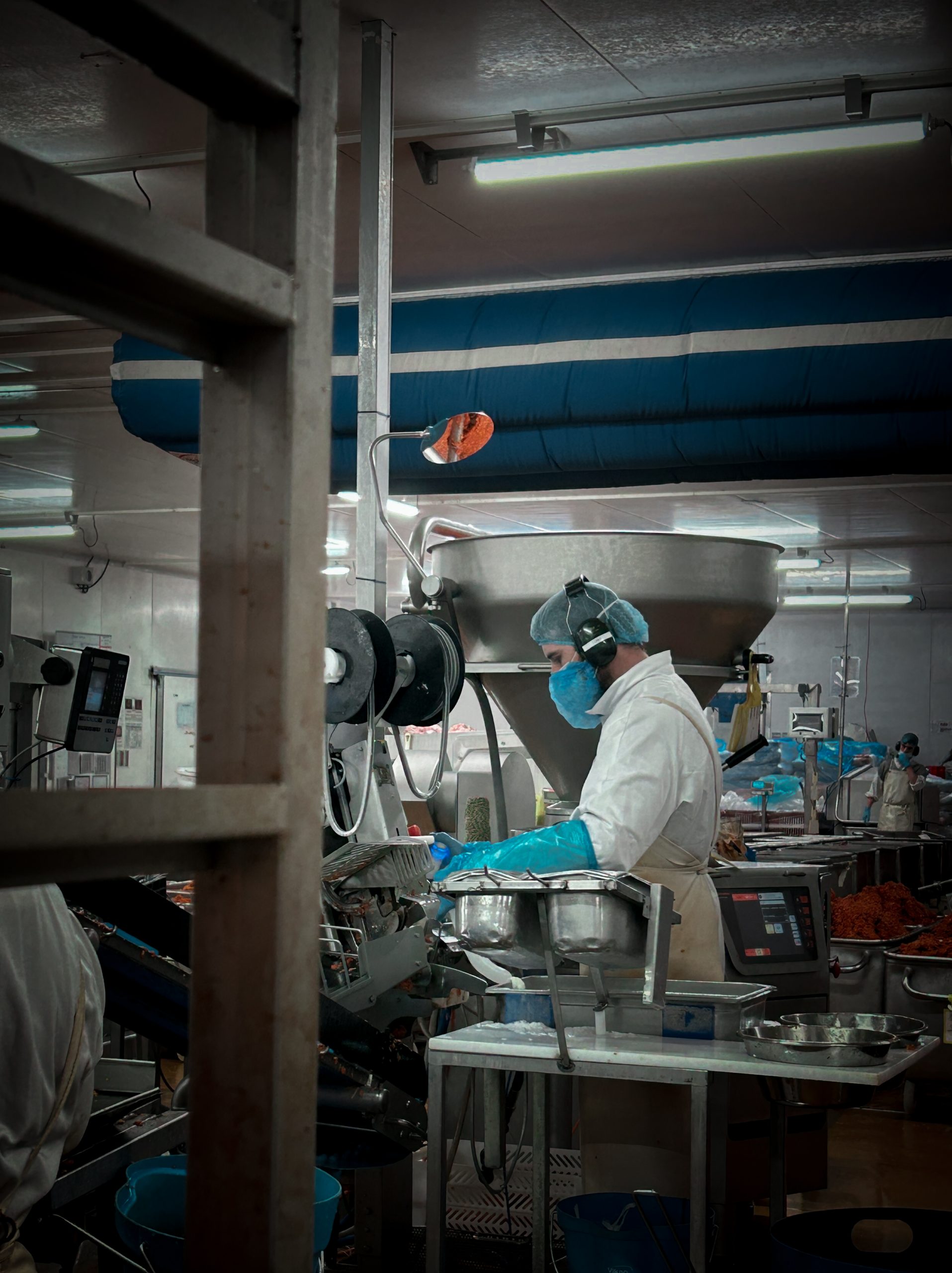 Photographie réalisée dans l'usine Berni